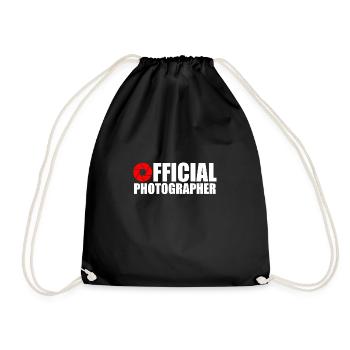 Offizieller Fotograf - Turnbeutel - Schwarz - Vorne