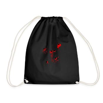 I got shot !! - Drawstring Bag - black - Front