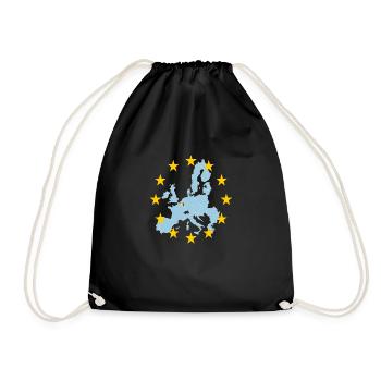 EU Belgium (EU Belgien) - Turnbeutel - Schwarz - Vorne