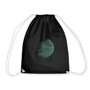 Digital Circle - Drawstring Bag - black - Front