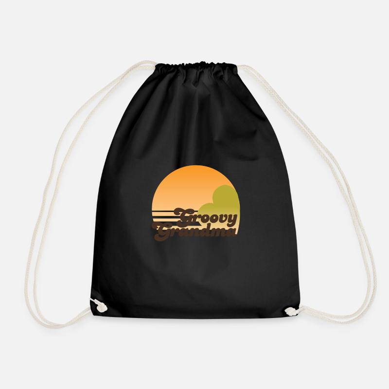 GROOVY GRANDMA - Turnbeutel - Schwarz
