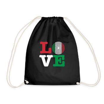 ITALIE COEUR - Sac de sport léger - noir - Devant