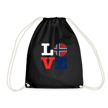 COEUR NORVÈGE - Sac de sport léger - noir - Devant