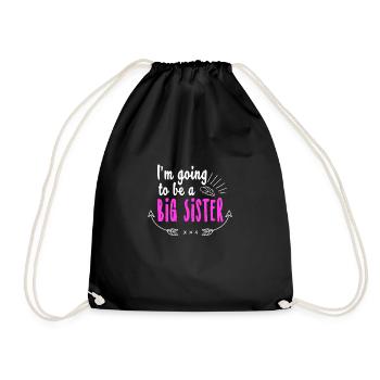 BIG SISTER - Drawstring Bag - black - Front