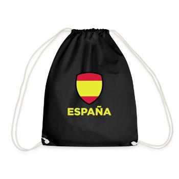 Drapeau national d'Espagne - Sac de sport léger - noir - Devant