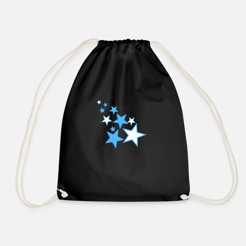 Blauer Sternregen/Blue Starrain - Turnbeutel - Schwarz