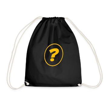 interrogation - Sac de sport léger - noir - Devant