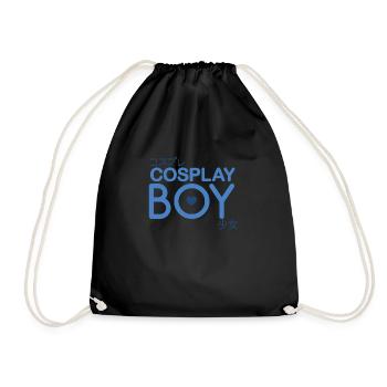 Cosplay Boy Geschenk - Turnbeutel - Schwarz - Vorne