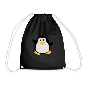 süßer Pinguine - Drawstring Bag - black - Front