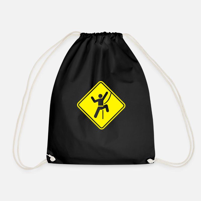 Rock Climbing Roadsign - Sac de sport léger - noir
