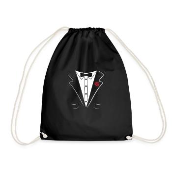 FILIGRAN TUXEDO TUXEDO SUIT SHIRT - Turnbeutel - Schwarz - Vorne