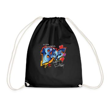 18 ans - Sac de sport léger - noir - Devant