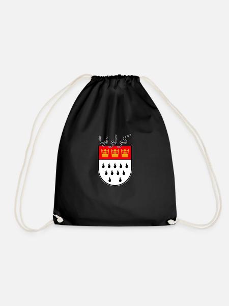 Köln arabisch Wappen - Turnbeutel - Schwarz