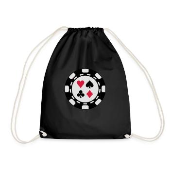 poker_chip_c3 - Sac de sport léger - noir - Devant