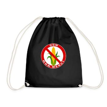 ogm non merci - Sac de sport léger - noir - Devant