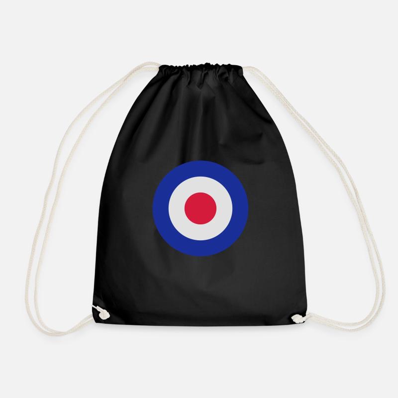 MOD Roundel Bullseye Target - Drawstring Bag - black