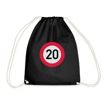 verkehrsschild_20___f3 - Sac de sport léger - noir - Devant