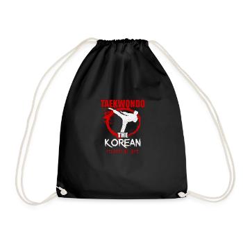 Taekwondo Karate Martial art Korea Kampfsport - Turnbeutel - Schwarz - Vorne