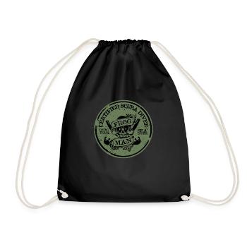 CERTIFIED SCUBA DIVER NOIR ET OLIVE - Sac de sport léger - noir - Devant