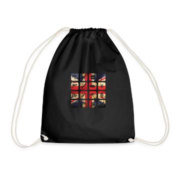 Great Britain England London - Drawstring Bag - black - Front