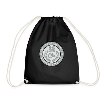 Tapferkeitsmedaille 25 Jahre Silberne Hochzeit 3C - Drawstring Bag - black - Front