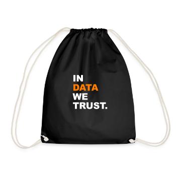 Dans Data we Trust Social Media - Sac de sport léger - noir - Devant