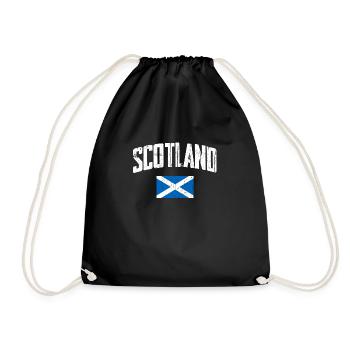 Scots, Scotland, Scottish - Drawstring Bag - black - Front