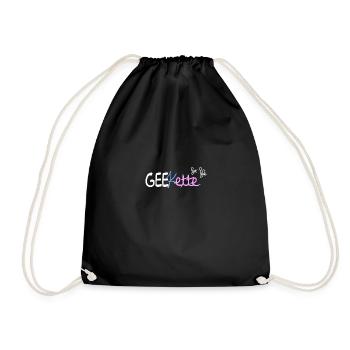 Geekette for life (Blanc) - Sac de sport léger - noir - Devant