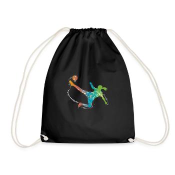 femelle football de - Sac de sport léger - noir - Devant