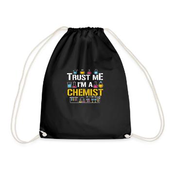 chemist - Drawstring Bag - black - Front