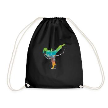 martial arts de - Turnbeutel - Schwarz - Vorne