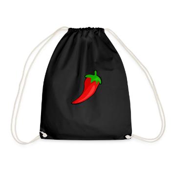 chilli schote peperoni paprika gemüse garten ernte - Turnbeutel - Schwarz - Vorne