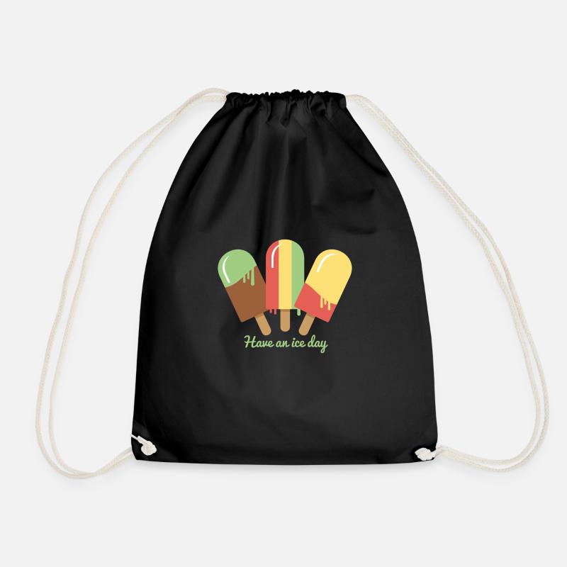 Eis Ice Cream T-Shirt - Turnbeutel - Schwarz