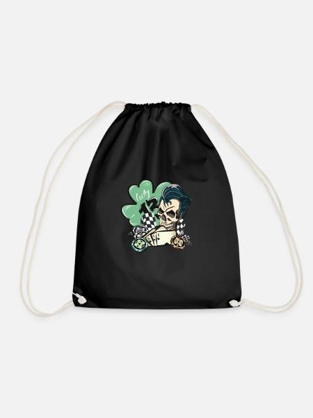 lucky13 Rockabilly Poker - Turnbeutel - Schwarz