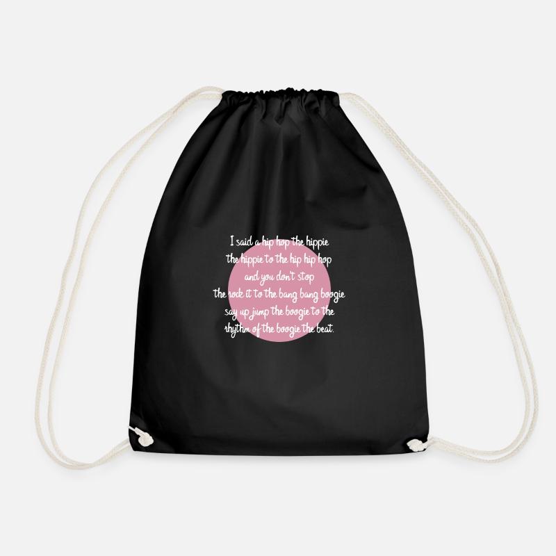hip hop rappers delight geschenk geschenkidee - Turnbeutel - Schwarz