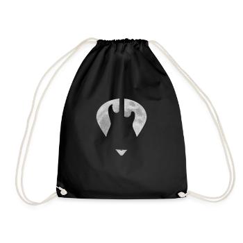 Electric Guitar Full Moon Plectrum - Drawstring Bag - black - Front