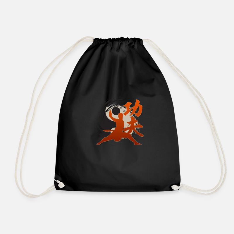 Kung Fu Yin Yang Ninja Shaolin Kampfkunst - Turnbeutel - Schwarz