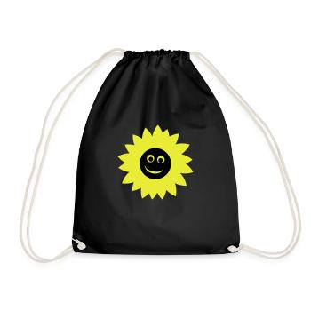 sunflower - Drawstring Bag - black - Front