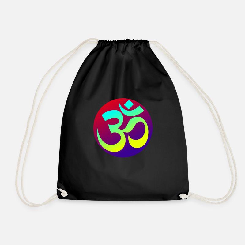 Om Goa Psytrance - Turnbeutel - Schwarz