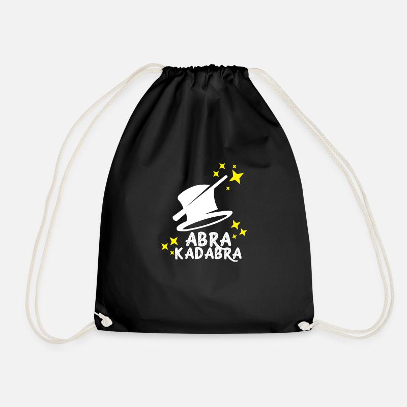 Magie zaubern Magier Zauberer Hexe Geschenk Idee - Turnbeutel - Schwarz