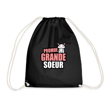 promue grande-soeur - Sac de sport léger - noir - Devant