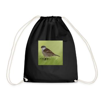 Sparrow - Drawstring Bag - black - Front