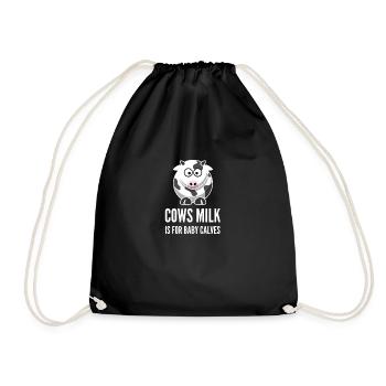 Vegan Végétalien végétarien nourriture végétalienne cadeau - Sac de sport léger - noir - Devant
