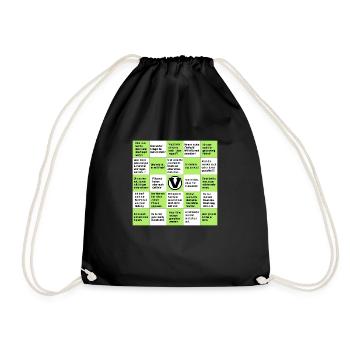 Vegan Bingo - Sac de sport léger - noir - Devant