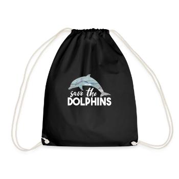 Sauvez les dolfins - Sac de sport léger - noir - Devant