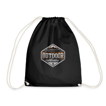 Outdoor Adventure - Drawstring Bag - black - Front