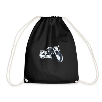 biker - Turnbeutel - Schwarz - Vorne
