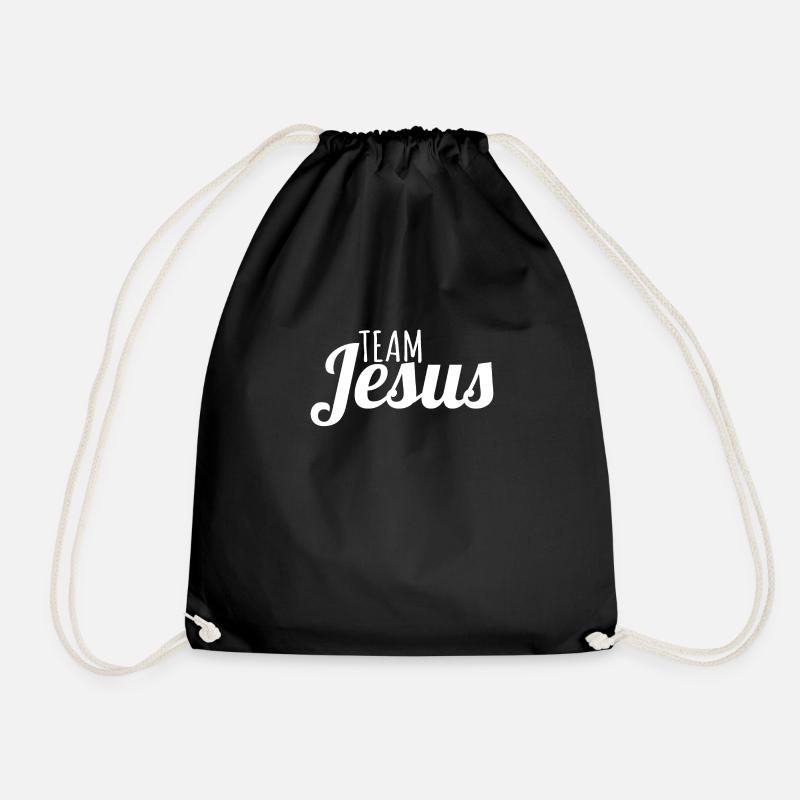 team jesus - Turnbeutel - Schwarz