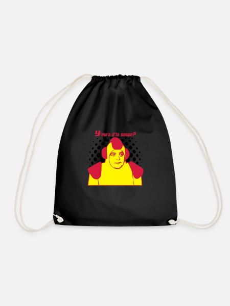 y'aura d'la soupe jacques villeret - Sac de sport léger - noir