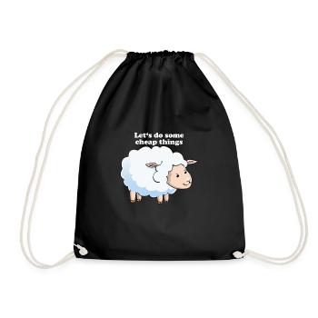 Mouton sait - Sac de sport léger - noir - Devant